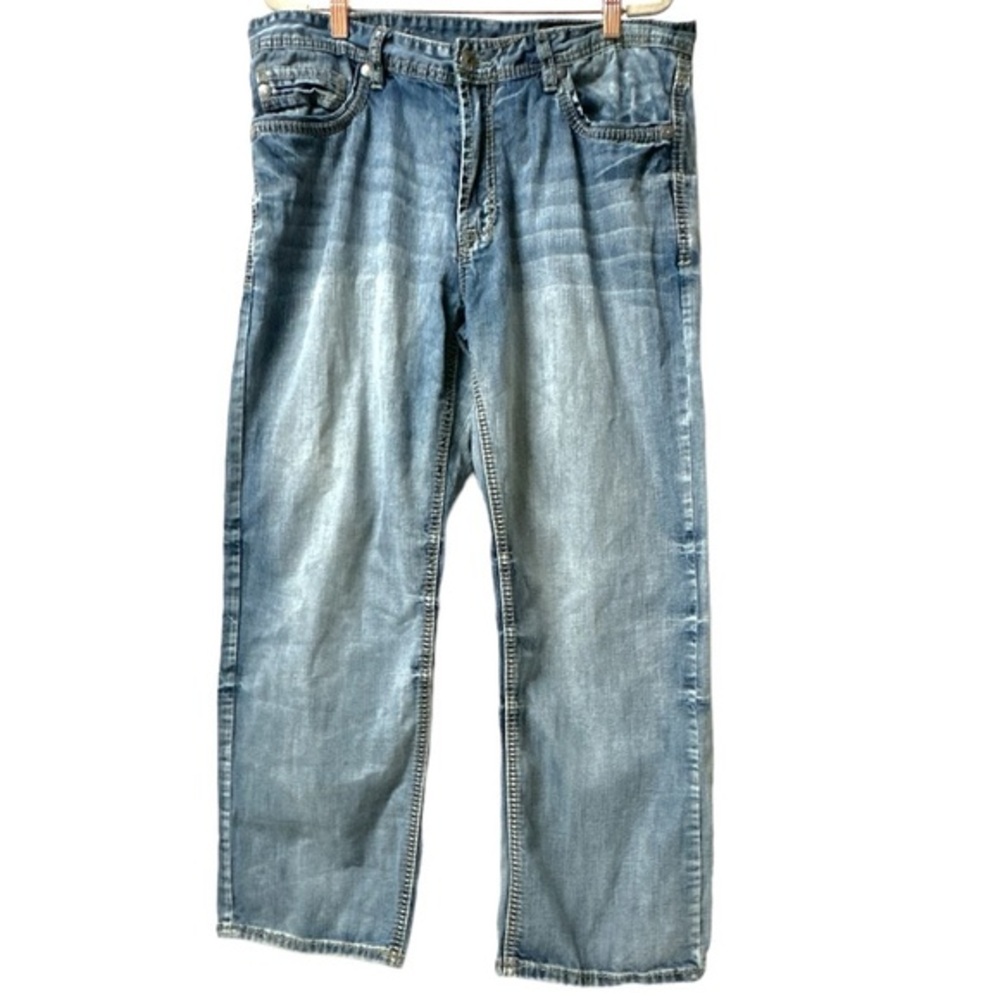 Men's T.K. Axel Jeans Vintage Boot Denim Light Wash Size W36 x‎ L30 (2092)